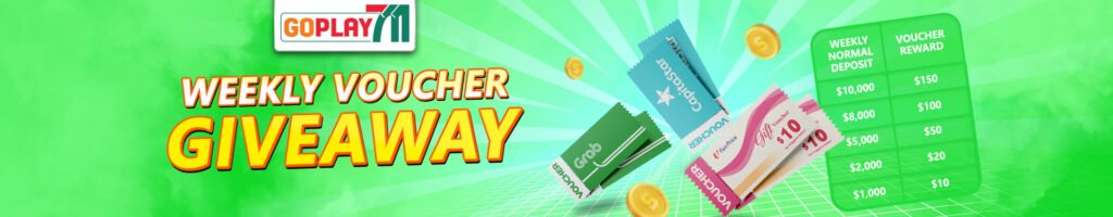 Weekly Voucher Giveaway Promotional banner